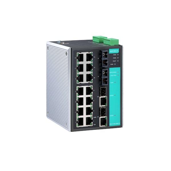 Mgd Gigabit Eth. Swtch W/ 14 10/100Baset(X)Ports, Eds-518A-Mm-Sc